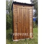 Туалет-кабина из дерева