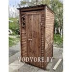 Туалет для дачи с обрешёткой